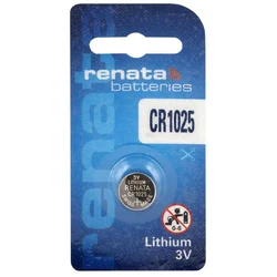 1 batteria a bottone al litio CR1025 3 V 30 mAh