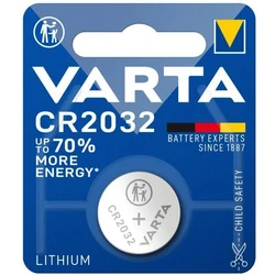 1 batteria a bottone al litio CR2032 3 V 230 mAh 1 batteria a bottone al litio CR2032 3 V 230 mAh