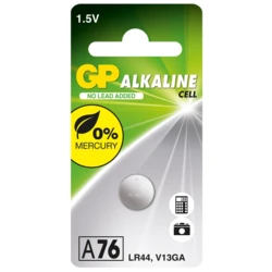 1 batteria a bottone alcalina LR44 1,5 V 1 batteria a bottone alcalina LR44 1,5 V