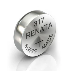 1 batteria a bottone all'ossido d'argento 317 / SR516W / SR62 1,55 V 