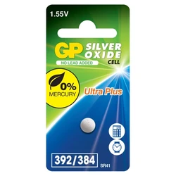 1 batteria a bottone all'ossido d'argento SR41 1,55 V Ultra Plus 1 batteria a bottone all'ossido d'argento SR41 1,55 V Ultra Plus