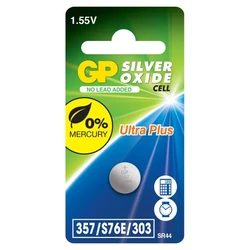 1 batteria a bottone all'ossido d'argento SR44 1,55 V Ultra Plus 