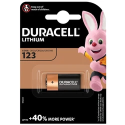 1 batteria al litio CR123 3 V 
