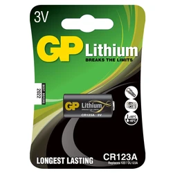 1 batteria al litio CR123A 3 V 1 batteria al litio CR123A 3 V