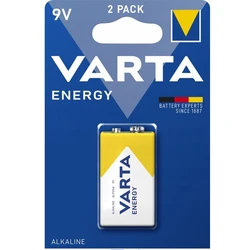 1 batteria alcalina 6LR61 9 V Energy 