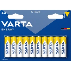 10 batterie alcaline LR6/AA 1,5 V Energy 