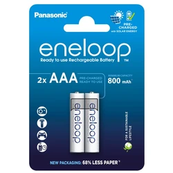 2 batterie ricaricabili NIMH AAA 1,2 V 800 mAh