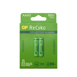 2 batterie ricaricabili NIMH AAA 1,2 V Recyko 650 mAh 2 batterie ricaricabili NIMH AAA 1,2 V Recyko 650 mAh