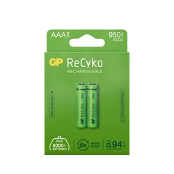 2 batterie ricaricabili NIMH AAA 1,2 V Recyko 950 mAh 2 batterie ricaricabili NIMH AAA 1,2 V Recyko 950 mAh