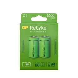 2 batterie ricaricabili NIMH C 1,2 V Recyko 3000 mAh 2 batterie ricaricabili NIMH C 1,2 V Recyko 3000 mAh
