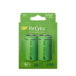 2 batterie ricaricabili NIMH D 1,2 V Recyko 5700 mAh 2 batterie ricaricabili NIMH D 1,2 V Recyko 5700 mAh