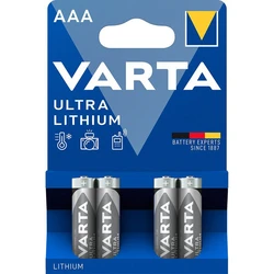 4 batterie al litio LR03/AAA 1,5 V Ultra 4 batterie al litio LR03/AAA 1,5 V Ultra