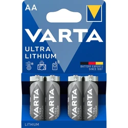 4 batterie al litio LR6/AA 1,5 V Ultra 4 batterie al litio LR6/AA 1,5 V Ultra