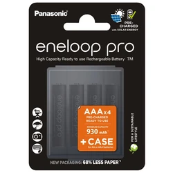 4 batterie ricaricabili NIMH AAA 1,2 V PRO 930 mAh