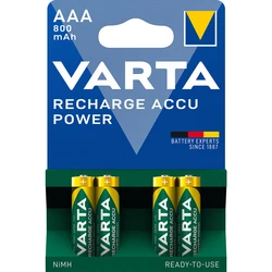4 batterie ricaricabili NIMH LR03/AAA 1,2 V Ready2Use 800 mAh 4 batterie ricaricabili NIMH LR03/AAA 1,2 V Ready2Use 800 mAh