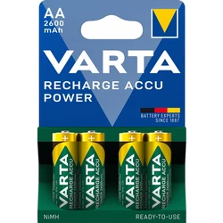 4 batterie ricaricabili NIMH LR6/AA 1,2 V Ready2Use 2600 mAh 