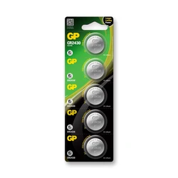 5 batterie a bottone al litio CR2430 3 V 5 batterie a bottone al litio CR2430 3 V