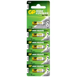 5 batterie alcaline 27 A 12 V Super 