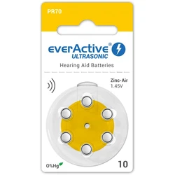 6 batterie acustiche zinco-aria 10 1,45 V Ultrasonic 6 batterie acustiche zinco-aria 10 1,45 V Ultrasonic