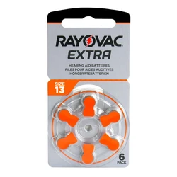 6 batterie acustiche zinco-aria 13 1,45 V Extra 6 batterie acustiche zinco-aria 13 1,45 V Extra