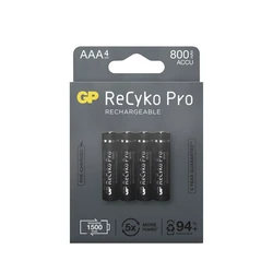 Blister da 4 batterie ricaricabile Recyko+ AAA 800mAh (Professionale) Blister da 4 batterie ricaricabile Recyko+ AAA 800mAh (Professionale)
