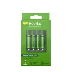Caricabatterie 6 ore GP B421 (USB) + 4 batterie NiMH AAA 850 mAh Caricabatterie 6 ore GP B421 (USB) + 4 batterie NiMH AAA 850 mAh