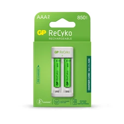 Caricabatterie standard GP E211 + 2 batterie NiMH AAA 850 mAh Caricabatterie standard GP E211 + 2 batterie NiMH AAA 850 mAh