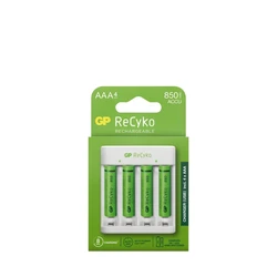 Caricabatterie standard GP E411 + 4 batterie NiMH AAA 800 mAh Caricabatterie standard GP E411 + 4 batterie NiMH AAA 800 mAh